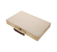 Amagogo Wooden Artist Supplies Box Art Tool Storage Box Sturdy Simple with Handle Container Carrying Case for Brushes Pastel Pencils