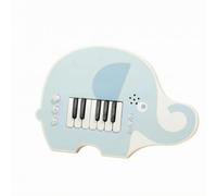 Amagogo Wooden Electronic Keyboard Toy For Children With Keys And Round Control Buttons Suitable For Preschool Learning Activities, Elephant Electronic Piano