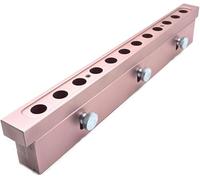 Amaibijin Lipstick Maker DIY Lipstick Mold, Makeup Cosmetics Lipstick Silicone Making Tool 12.1mm Aluminum Alloy Lip Balm Maker Tool for Homemade Cosmetic Crafts,Rose Gold,12holes