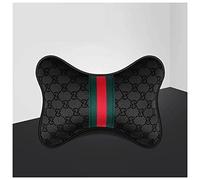 AMair Car Neck Pillow Car headrest pillow four seasons universal single hemp headrest backrest backrest support neck pillow auto parts Car Neck Support Pillow (Size : 1 piece black pillow)