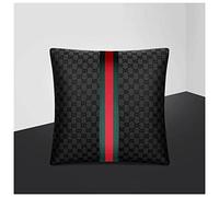 AMair Car Neck Pillow Car headrest pillow four seasons universal single hemp headrest backrest backrest support neck pillow auto parts Car Neck Support Pillow (Size : Black suppor)