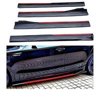 AMAIR Car Running Boards Side Steps for BMW 1 Series 2 Series 3 Series E81 E82 F20 E87 E88 F46 F45 F23 F22,Side Skirt Wing Diffuser Guard Pedals Splitter Diffuser Body Kit,A/Blackred