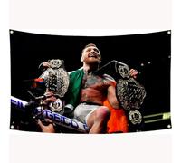 AMAKKFY Conor McGregor Flag 3x5Feet Boxing Banner Wall Hanging Tapestries for College Dorm Room Decoration