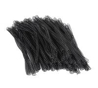 AMAKO 100PCS Spiral Binding Coils 12.7mm, 48 Teeth 4:1 Pitch, Fits 90 Sheets A4, PVC Office Docs Engineer Files Business Projects (Black)