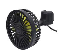 AMAKO Car Rear Seat Fan, USB Powered 360° Rotatable Quiet Cooling Fan, 3 Speeds, for Cars Suvs Trucks, 70.9in Wire