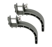 AMAKO Climb Stirrups Labor Saving Ergonomic Plastic Fast Ascent Tree Climbing Stirrups w Rope for Outdoor Climbing Lightweight Durable (Grey)