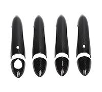 AMAKO Exterior Door Handle Cover:8Pcs Carbon Fiber Pattern Exterior Trim Replacement,for Giulia 2017 to 2020,Sleek and Durable Cover