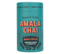 Amala Chai Authentic Masala Chai Kit - Cardamom Masala & Single-Origin Assam Tea, 15 Cups | Handcrafted, Ethically Sourced, Supports Farming Communities | Authentic Chai Tea Bags Alternative.
