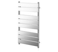 Amaldi Electric Heated Towel Rail | Chrome | Mild Steel | 800mm x 500mm