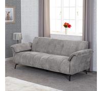 Seconique Amalfi 3 Seater Sofa In Grey Fabric With Metal Legs 2 Man Delivery