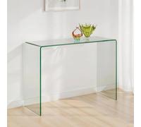 Amalfi Bent Glass Console Table - 110cm