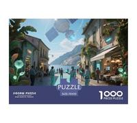 Amalfi Coast 1000 Pieces Premium Jigsaw Building for Adults Cool Collage Effect, Home Decoration, Educational, Challenging Puzzle Games 70x50cm/1000pcs