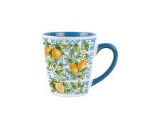 Amalfi Coast Blue Latte Mug - Small Ceramic Coffee Cup Souvenir Gift