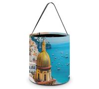Amalfi Coast Italy Cute Halloween Tricking Or Treating Bag Candy Bucket Tote Gift Storage Bags