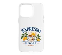 Amalfi Coast Italy Espresso E Sole Italian Summer Case for iPhone 15 Pro Max