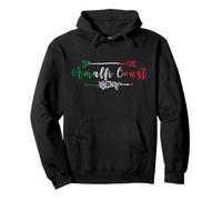 Amalfi Coast Italy flag Italia vintage flowers Pullover Hoodie
