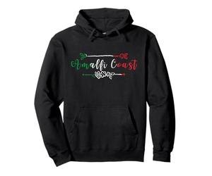 Amalfi Coast Italy flag Italia vintage flowers Pullover Hoodie
