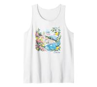 Amalfi Coast Italy Graphic Ciao Bella La Dolce Vita Look Tank Top