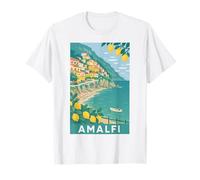 Amalfi Coast Italy Retro Vintage Lemon Travel Souvenir T-Shirt