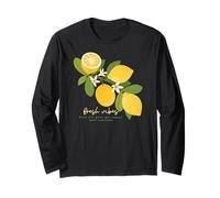 Amalfi Coast Italy Sorrento Capri Fresh Lemons Long Sleeve T-Shirt
