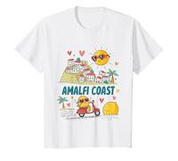 Amalfi Coast Italy Vacation Illustration Kids T-Shirt