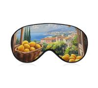 Amalfi Coast Lemon Tree Ltalian Sleep Mask Breathable Light-Blocking Eye Masks for Men Women