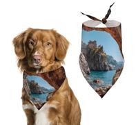 Amalfi Coast of Italy Bandanas for Dogs Triangle Pet Bibs