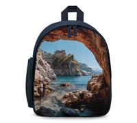 Amalfi Coast of Italy Simple Backpacks Casual Daypacks Lightweight Rucksack for Camping Hiking Travel