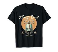 Amalfi Coast Scenic Ride Vintage Italian Scooter Travel T-Shirt