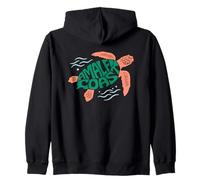 Amalfi Coast Turtle Travel Ocean Vibes Zip Hoodie