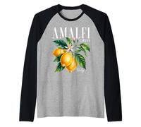 Amalfi Coast Women Men Sorrento Italia - Italy Capri Lemons Raglan Baseball Tee
