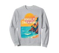 Amalfi Dreaming Vintage Sunset Italy Coast Aesthetic Travel Sweatshirt