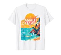 Amalfi Dreaming Vintage Sunset Italy Coast Aesthetic Travel T-Shirt