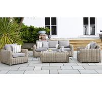 Amalfi Garden Sofa Set - 3 Seater - Rattan