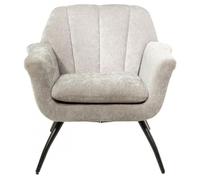 Amalfi Grey Chenille Fabric Accent Chair