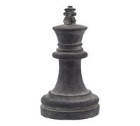 Amalfi Grey King Chess Piece - Elegant Decorative Art Object