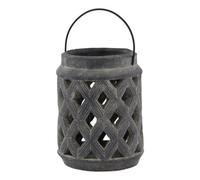Amalfi Grey Large Lattice Lantern