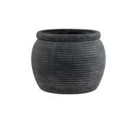Amalfi Grey Rimmed Plant Pot