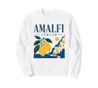 Amalfi Italia Retro Coast Lemon Souvenir Graphic Sweatshirt