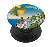 Amalfi Italy Dreams: Sea Views, Lemon Trees, and Stone Homes PopSockets Adhesive PopGrip