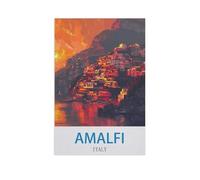 Amalfi Italy，Jigsaw Puzzles for Adults 1000 Piece, Classic Puzzle Teens Boys Girls Puzzles Sturdy Tight Fitting Pieces,Letters On Back for Ideal Challenging And Gift（50x70cm）-GC31