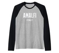 Amalfi Italy Modern Raglan Baseball Tee