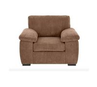 Amalfi Jumbo Cord 1 Seater Sofa Coffee