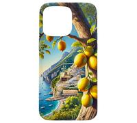 Amalfi Lemons Tree at the ocean oil painting Case for iPhone 15 Pro Max