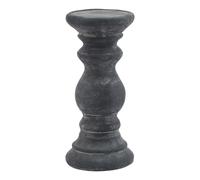 Amalfi Small Grey Column Candle Holder Love Lace Grey One Size
