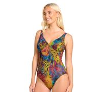 Amalfi Tan Through Support Top Swimsuit Size 10