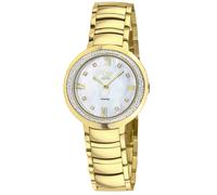 Amalfi Women's Swiss Quartz Diamond White MOP Dial Gold Stainless Steel Watch GV2 Gold One Size