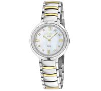 Amalfi Women's Swiss Quartz Diamond White MOP Dial Two Tone Watch GV2 Silver One Size