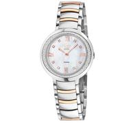 Amalfi Women's Swiss Quartz Diamond White MOP Dial Two Tone Watch GV2 Silver One Size