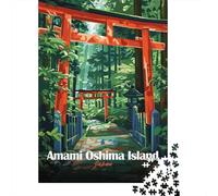 Amami Oshima Island, Japan Travel Puzzle 1000 Pieces, Romantic City Break Scene, Interlocking Paper Pieces, Family Night Game for Home Décor Fans, 70x50cm/1000pcs